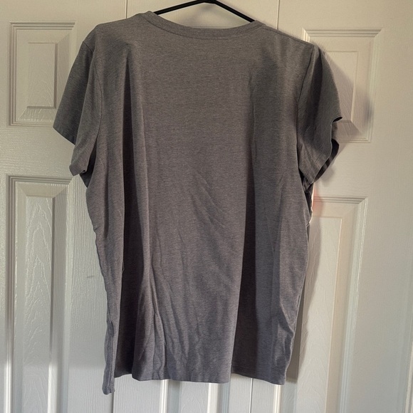 Under Armour women’s Gray Tee with Red and Orange Design - Picture 3 of 4